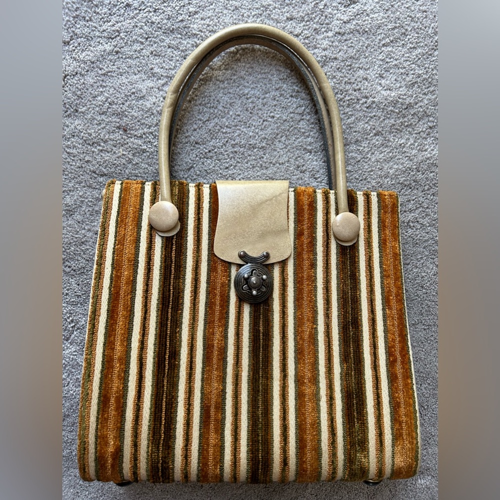 Vintage “Mahler” Stripes Handbag